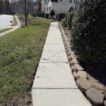 Clean concrete walkway in Charlotte, NC.
