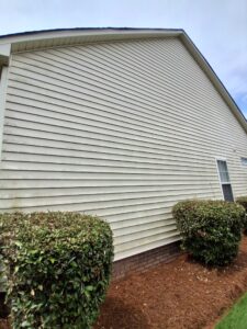 Siding dirty with algae in Matthews, NC