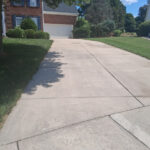 Matthews, NC Driveway after Deep Surface Cleaning