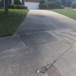 Matthews, NC Driveway before Deep Surface Cleaning